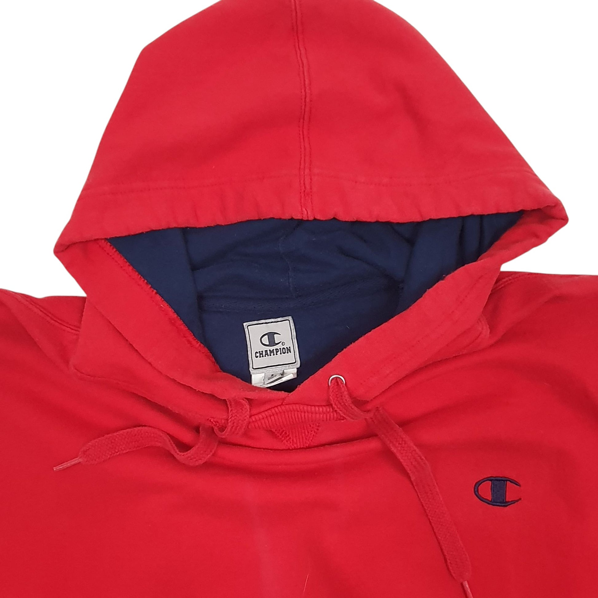 Mens Red Champion  Hoodie Jumper
