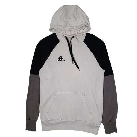 Mens White Adidas  Hoodie Jumper