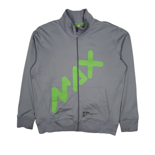 Mens Grey Nike Vintage 2000s Air Max Full Zip Jumper