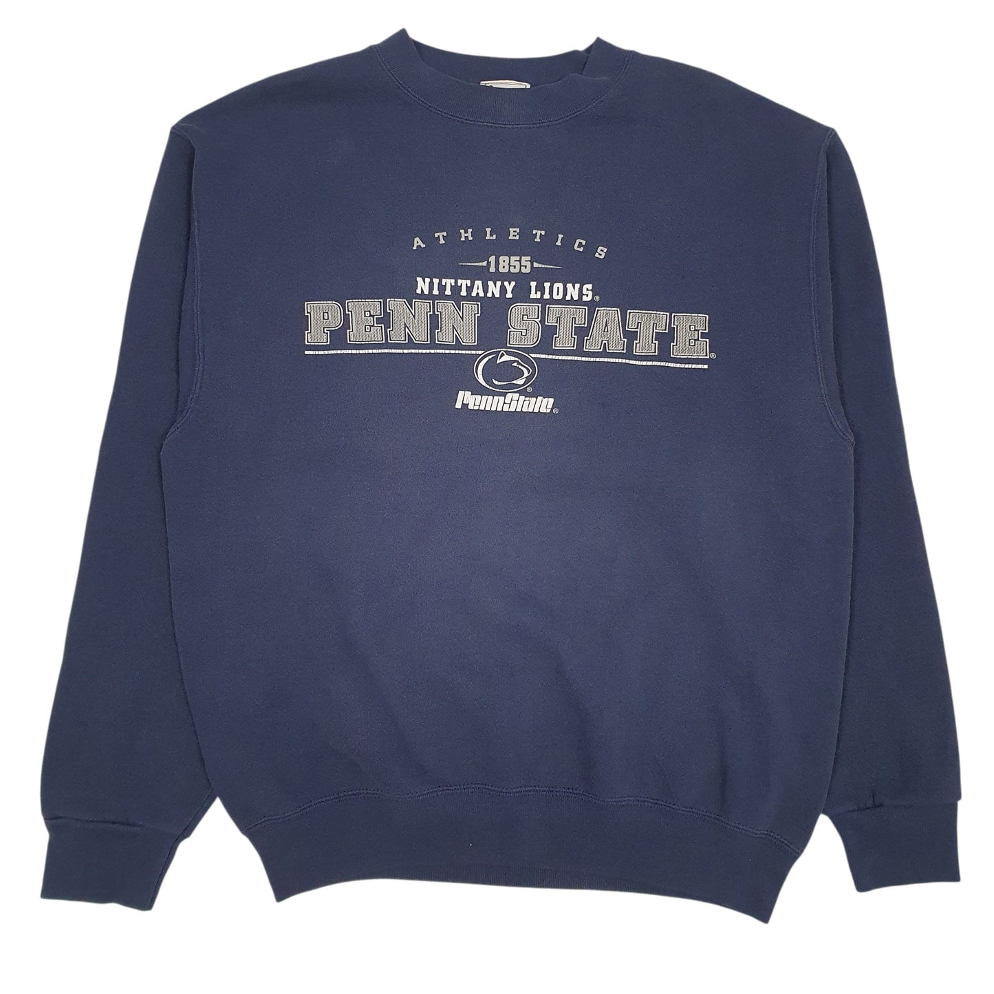Mens Navy Lee Vintage 90s Penn State Nittany Lions Crewneck Jumper