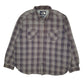 Mens Grey The North Face Plaid Insulated Full Zip Coat