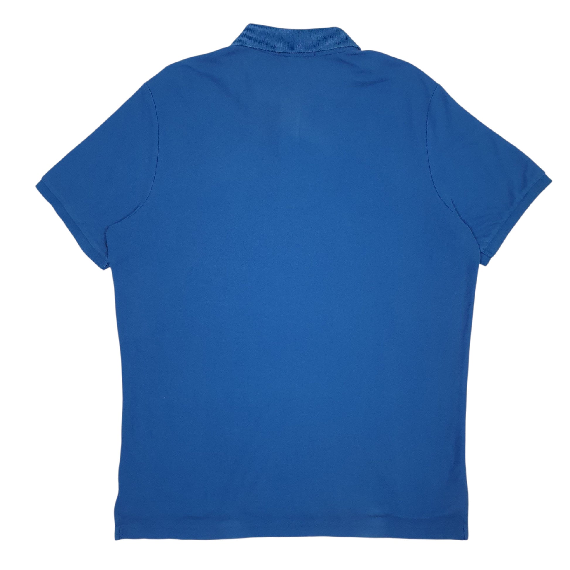 Mens Blue US Polo Assn Performance Pique  Polo Shirt