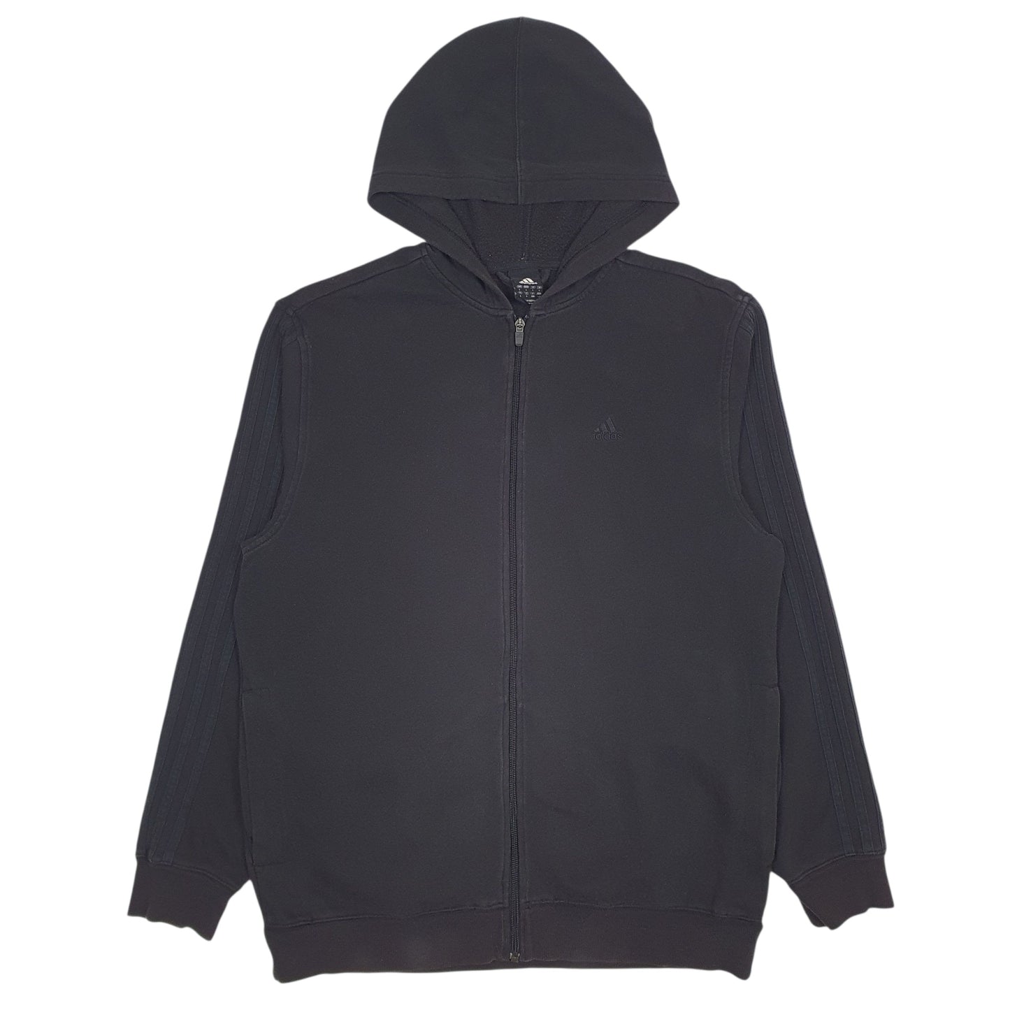 Mens Black Adidas  Full Zip Jumper