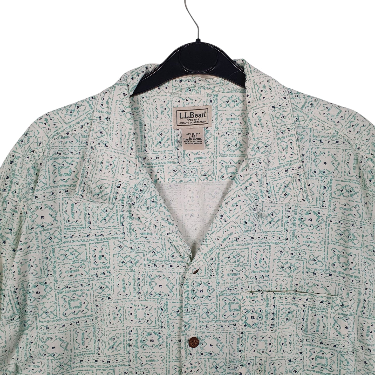 Mens Green L.L.Bean   Shirt