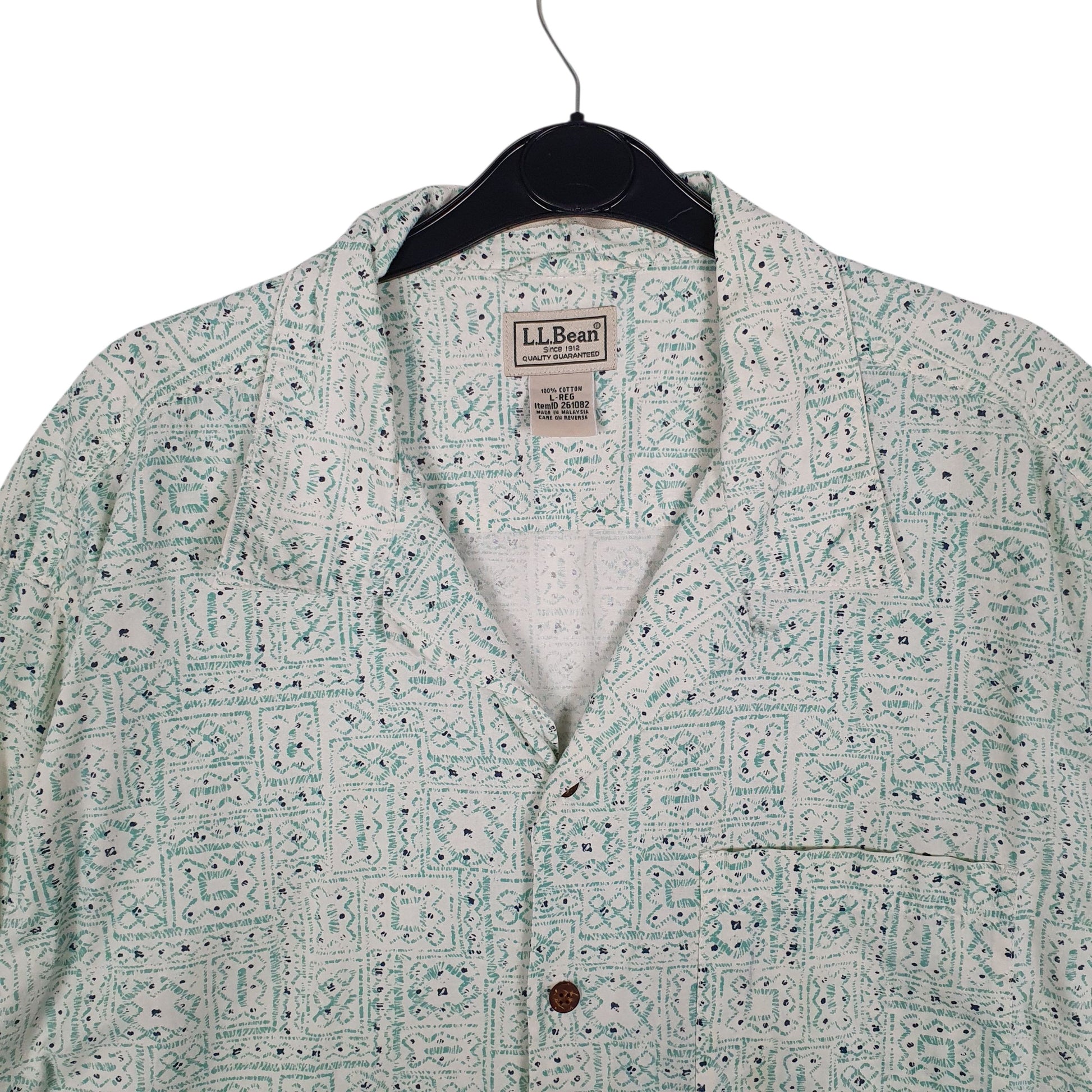 Mens Green L.L.Bean   Shirt
