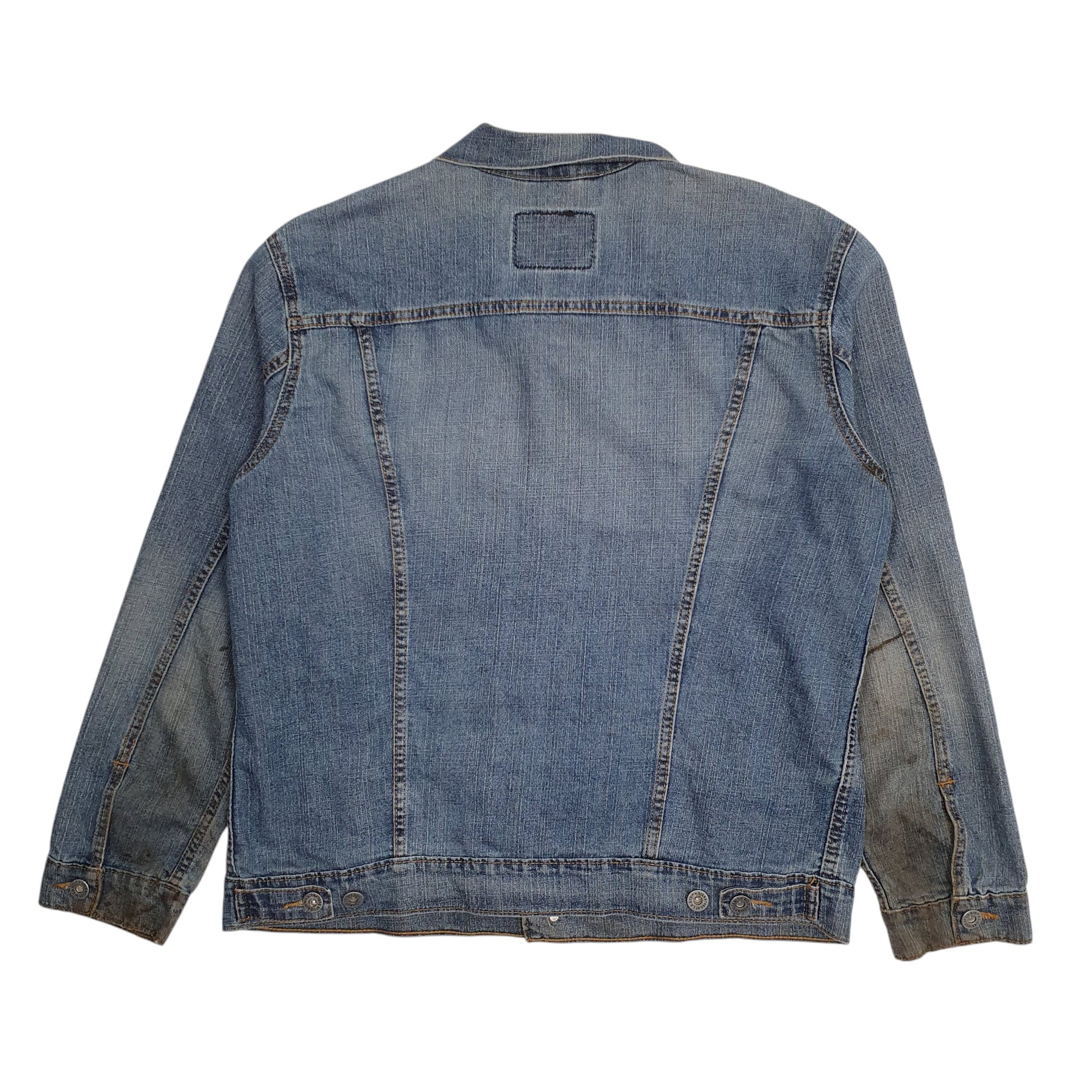 Mens Blue Levis Signature Gilet Coat