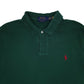 Mens Green Polo Ralph Lauren Custom Slim Fit  Polo Shirt