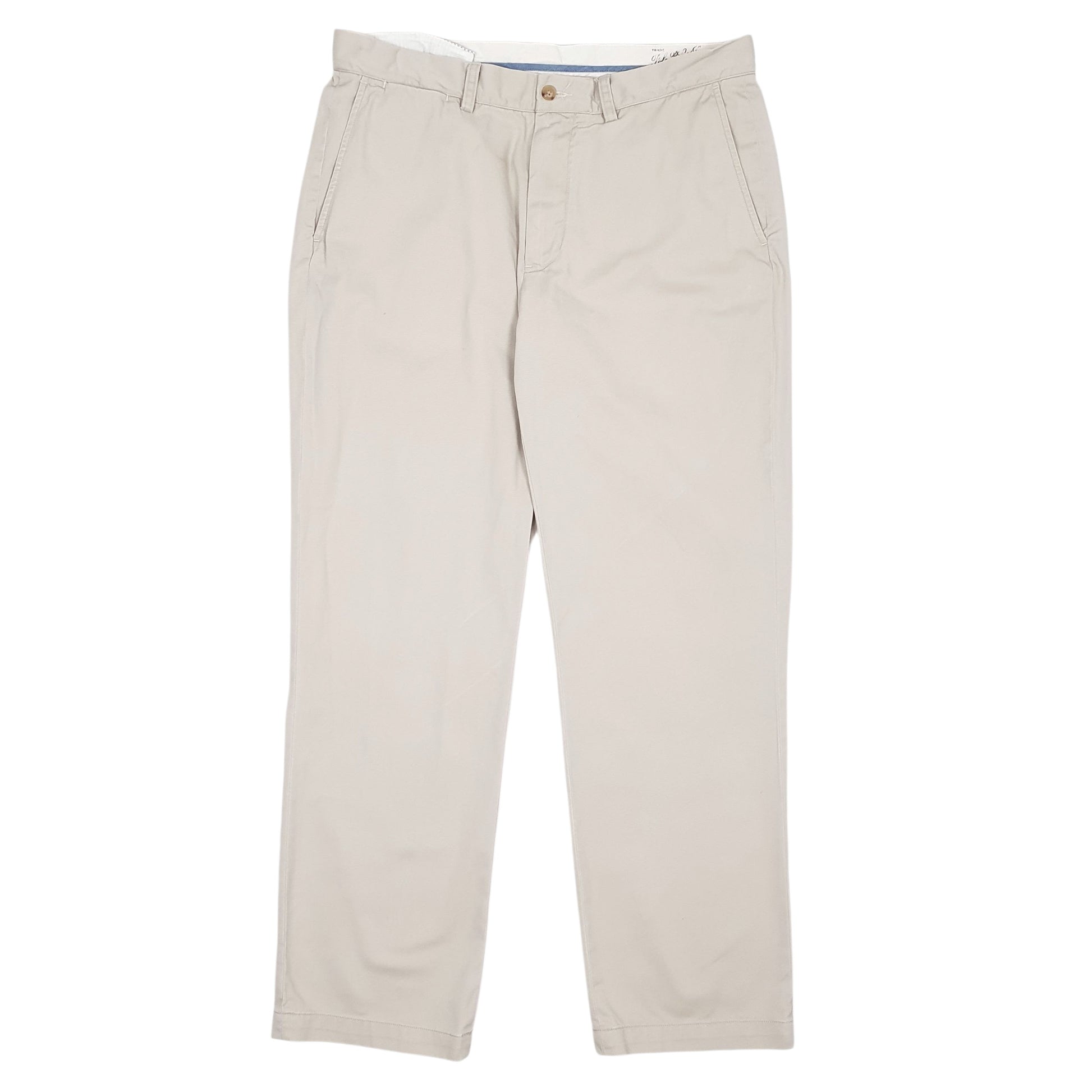 POLO RALPH LAUREN Classic Chino Trousers Cream Mens W34 L30