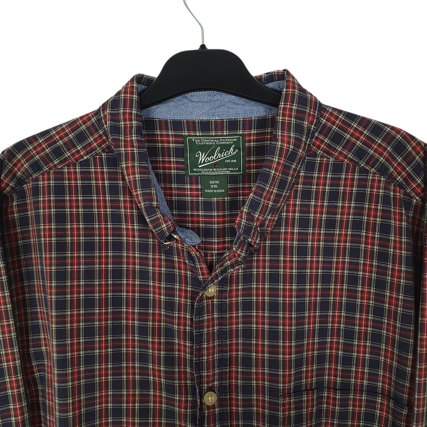 Mens Navy Woolrich   Shirt