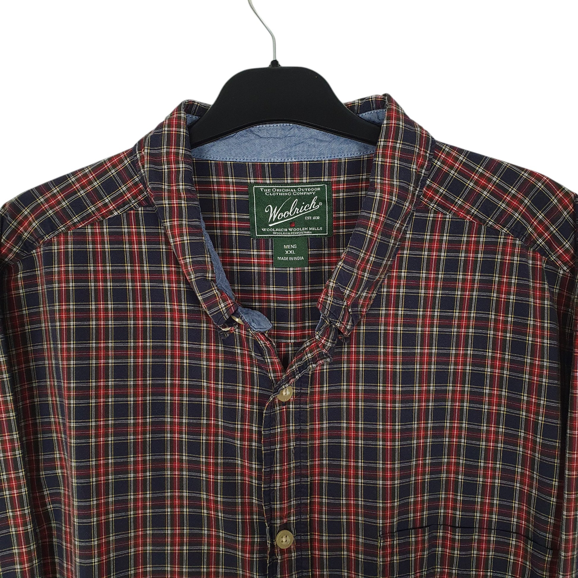 Mens Navy Woolrich   Shirt