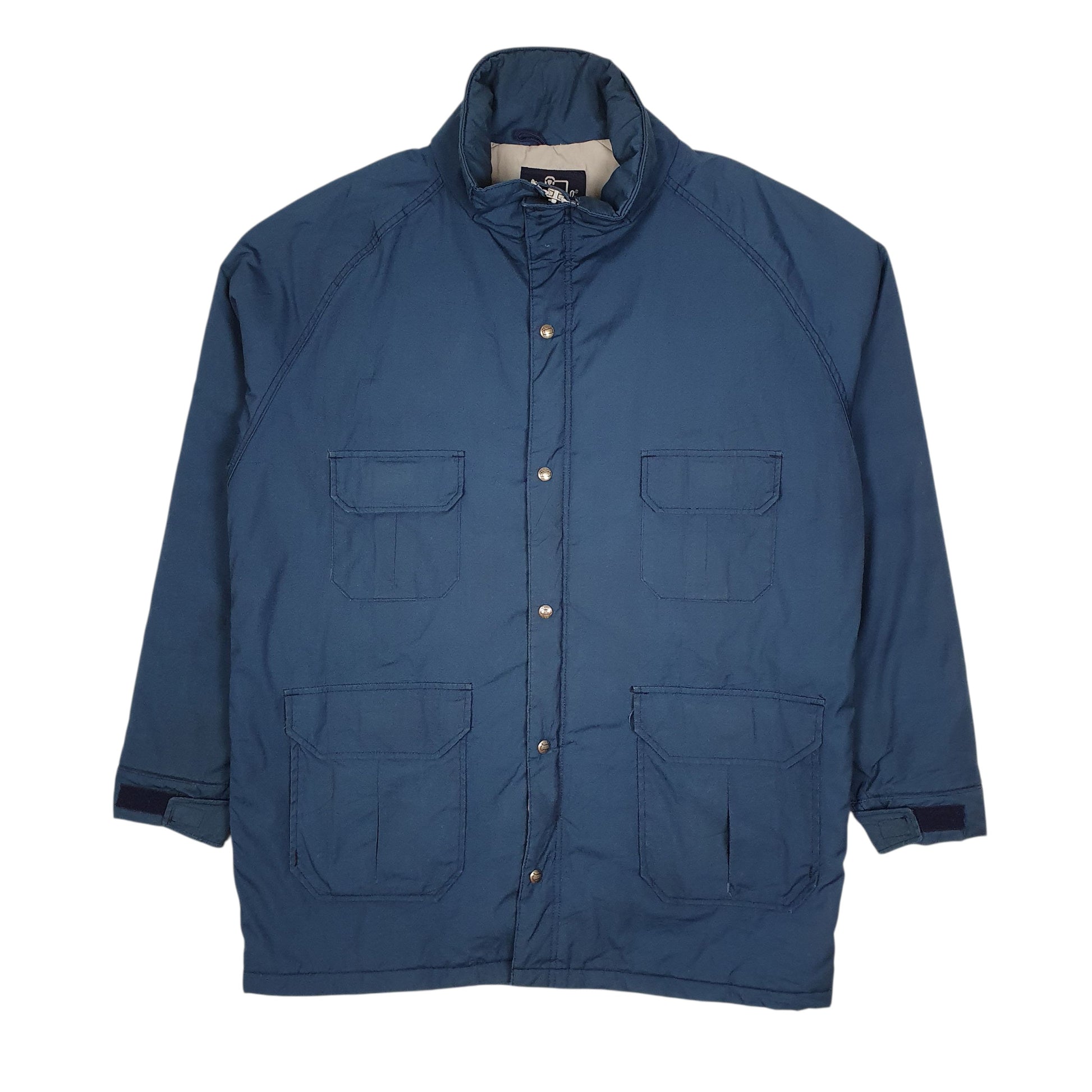 Mens Blue Woolrich Vintage 1980s Parka Field  Coat