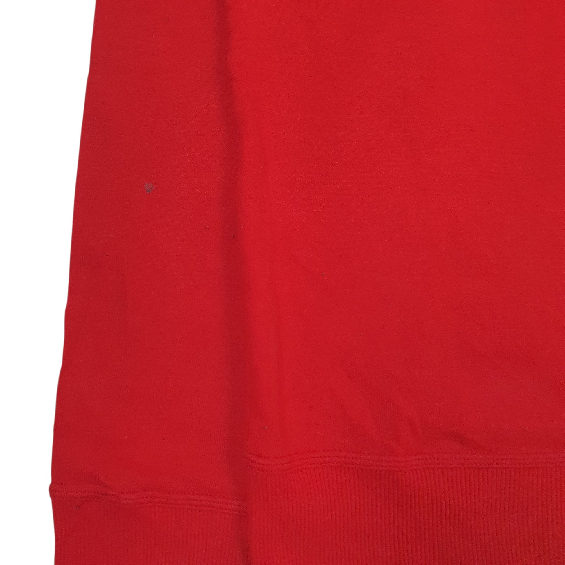 Mens Red Champion Spellout Hoodie Jumper