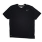 Mens Black Nike Dri Fit Short Sleeve T Shirt