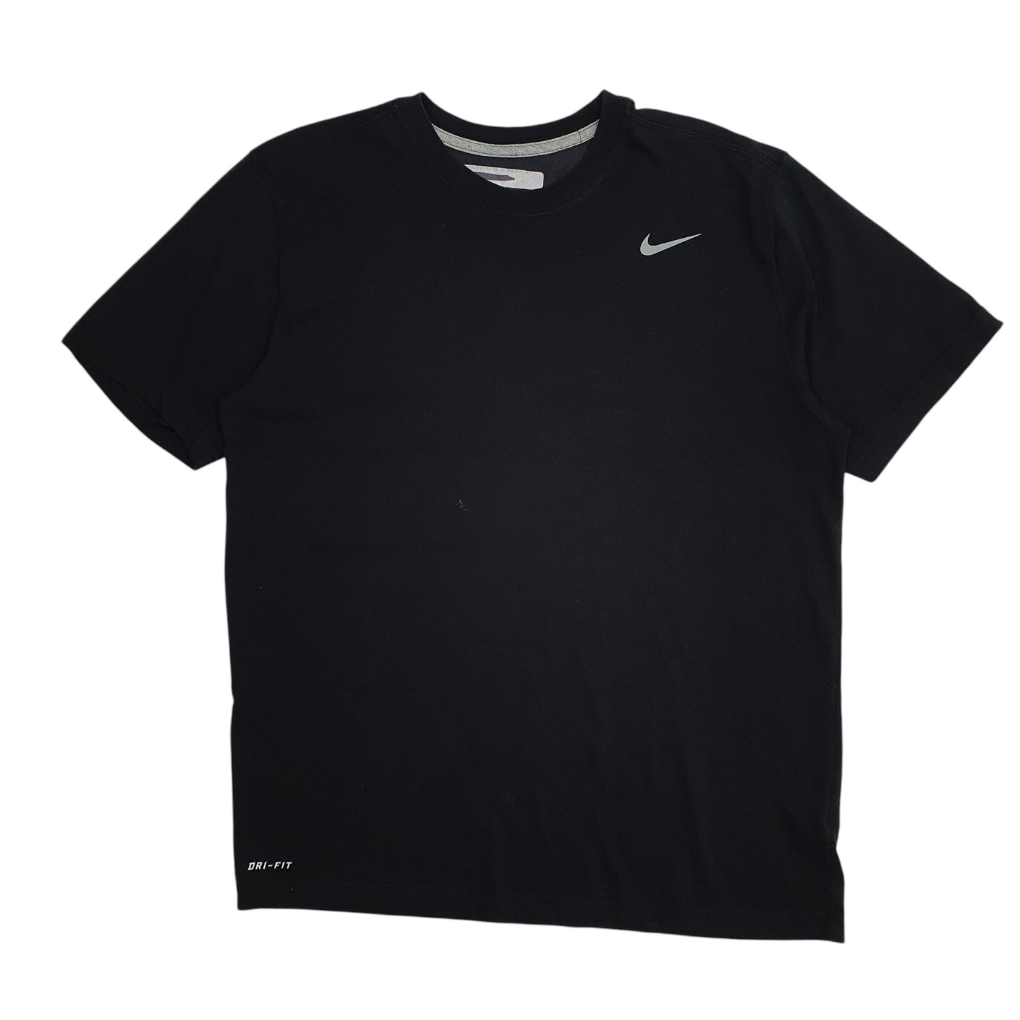 Mens Black Nike Dri Fit Short Sleeve T Shirt