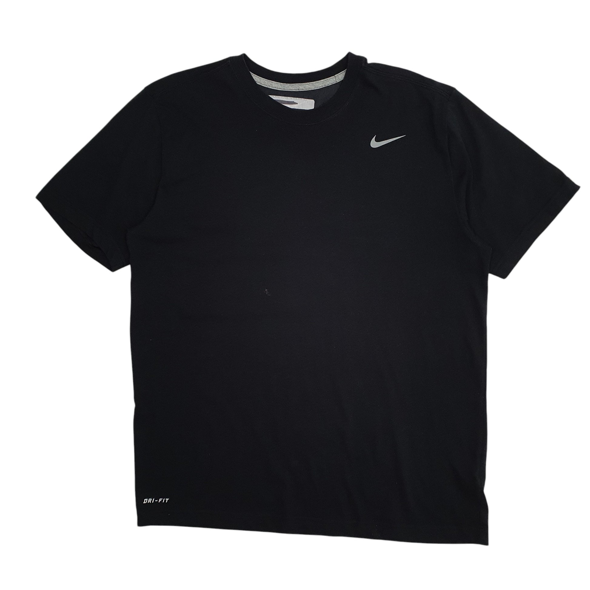 Mens Black Nike Dri Fit Short Sleeve T Shirt