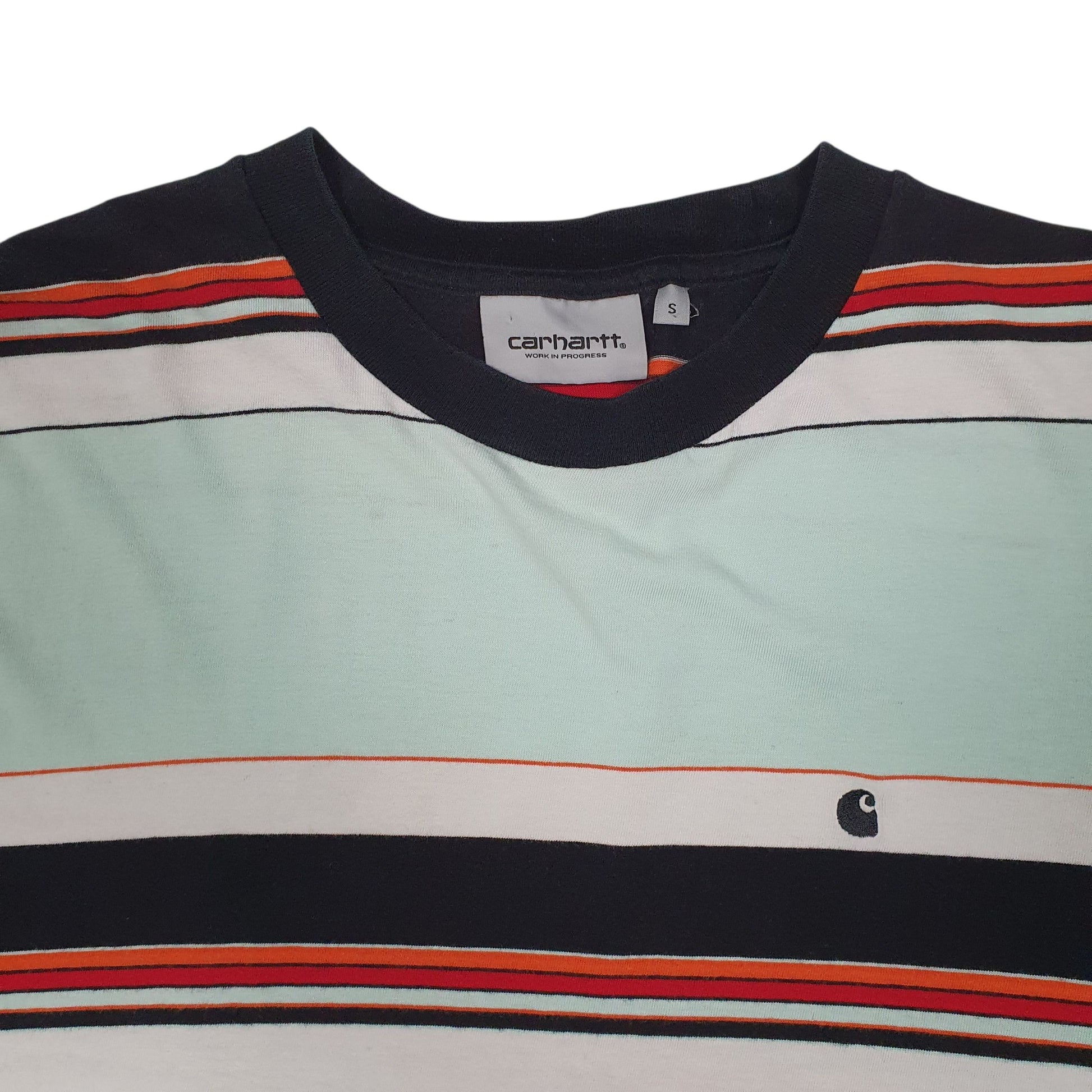 Mens Blue Carhartt   T Shirt