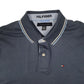 Mens Blue Tommy Hilfiger  Hoodie Polo Shirt