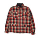 Mens Red Zara Cruiser Plaid Bomber  Coat