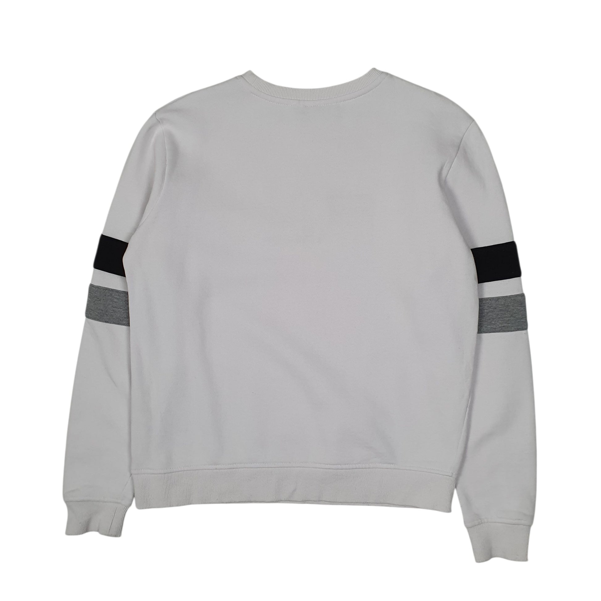 Womens White Fila  Crewneck Jumper