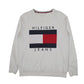 Mens White Tommy Hilfiger Lightweight Crewneck Jumper