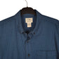 Mens Blue L.L.Bean Houndstooth Thick Flannel Tall  Shirt