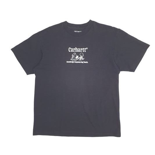 Mens Black Carhartt  Short Sleeve T Shirt