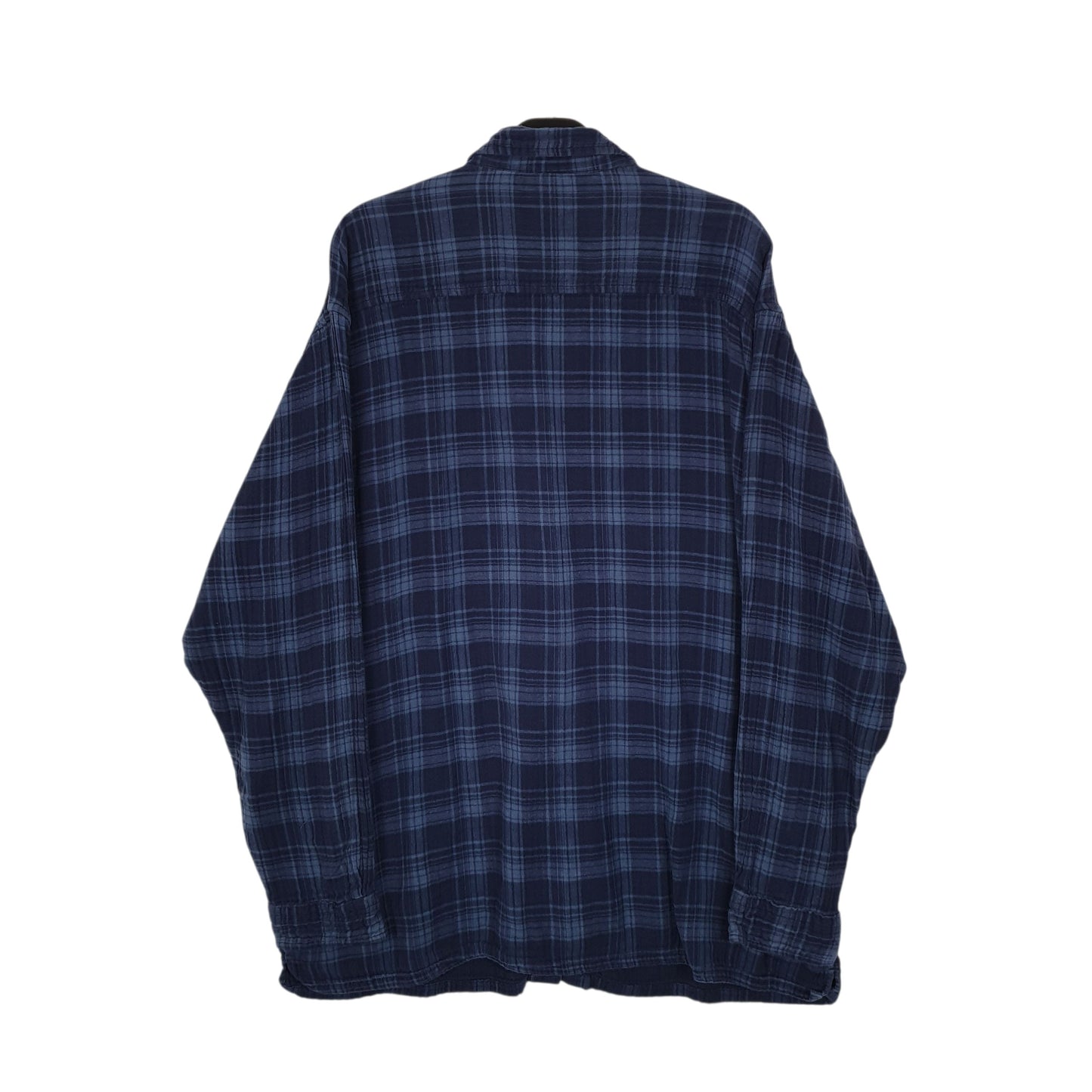 Mens Navy Woolrich Thick Flannel  Shirt