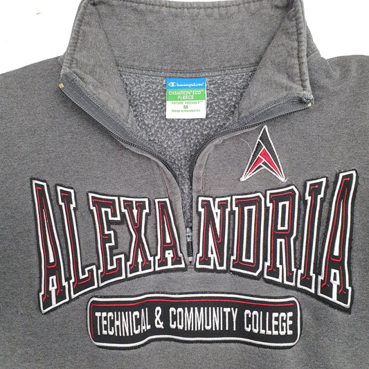 Mens Grey Champion Alexandria Quarter Zip Jumper