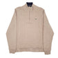 Mens Brown Lacoste  Quarter Zip Jumper