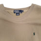 Mens Beige Polo Ralph Lauren Vintage 90s Crewneck Jumper