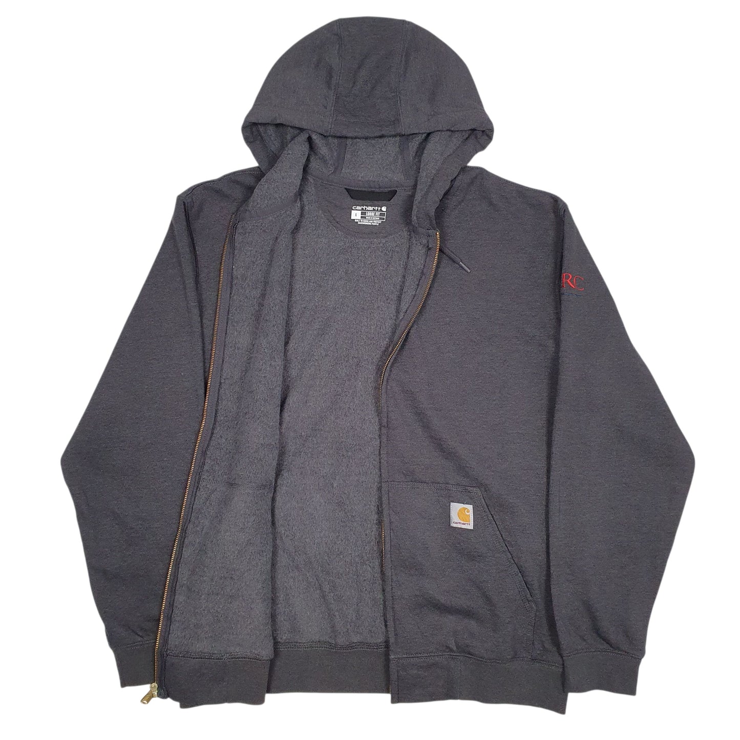 Mens Grey Carhartt  Full Zip Jumper