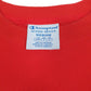Womens Red Champion Crop Top Reverse Weave Crewneck Jumper