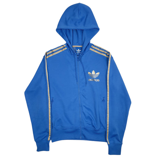 Mens Blue Adidas  Full Zip Jumper