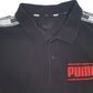 Mens Black Puma   Polo Shirt