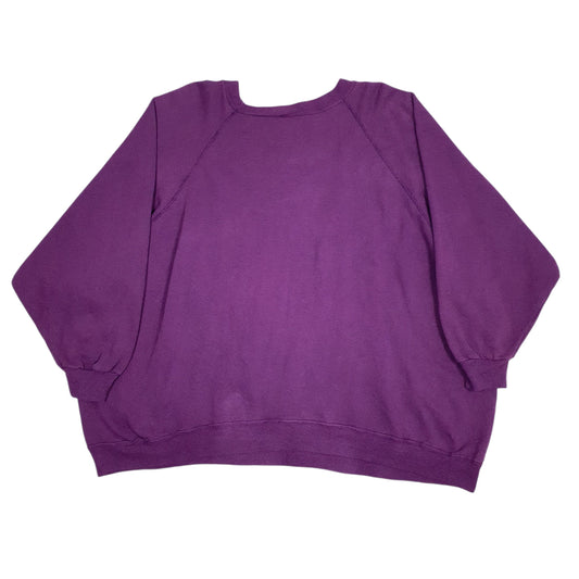 Womens Purple Unbranded Baggy Crewneck Jumper