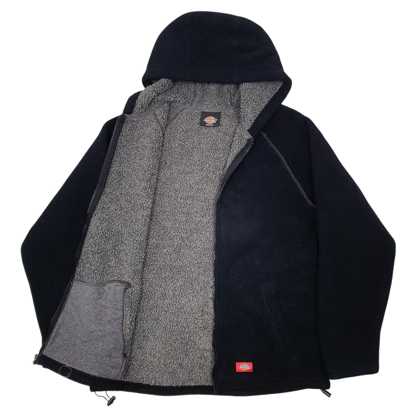 Mens Black Dickies  Full Zip Jumper