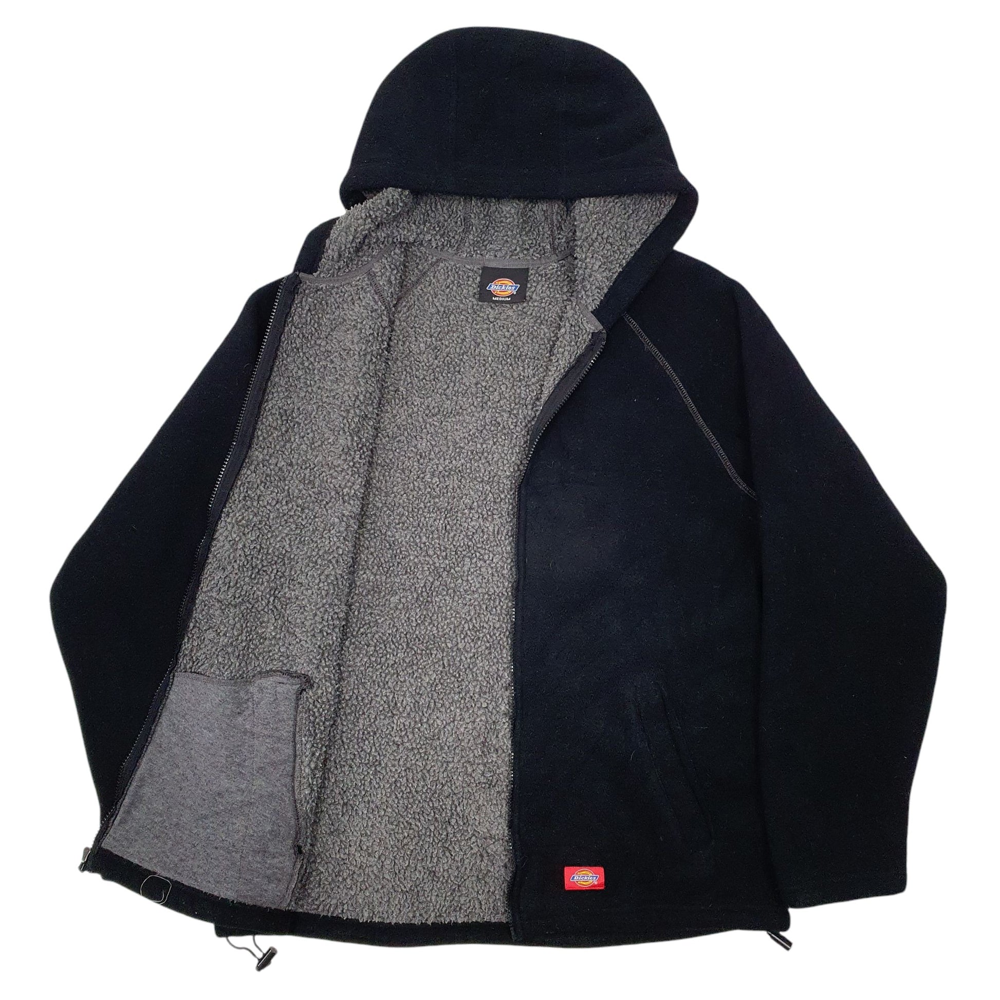 Mens Black Dickies  Full Zip Jumper