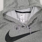 Mens Grey Nike Tall Dri Fit Hoodie Jumper