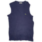 Mens Navy Izod Lacoste Vintage 80s Vest Jumper