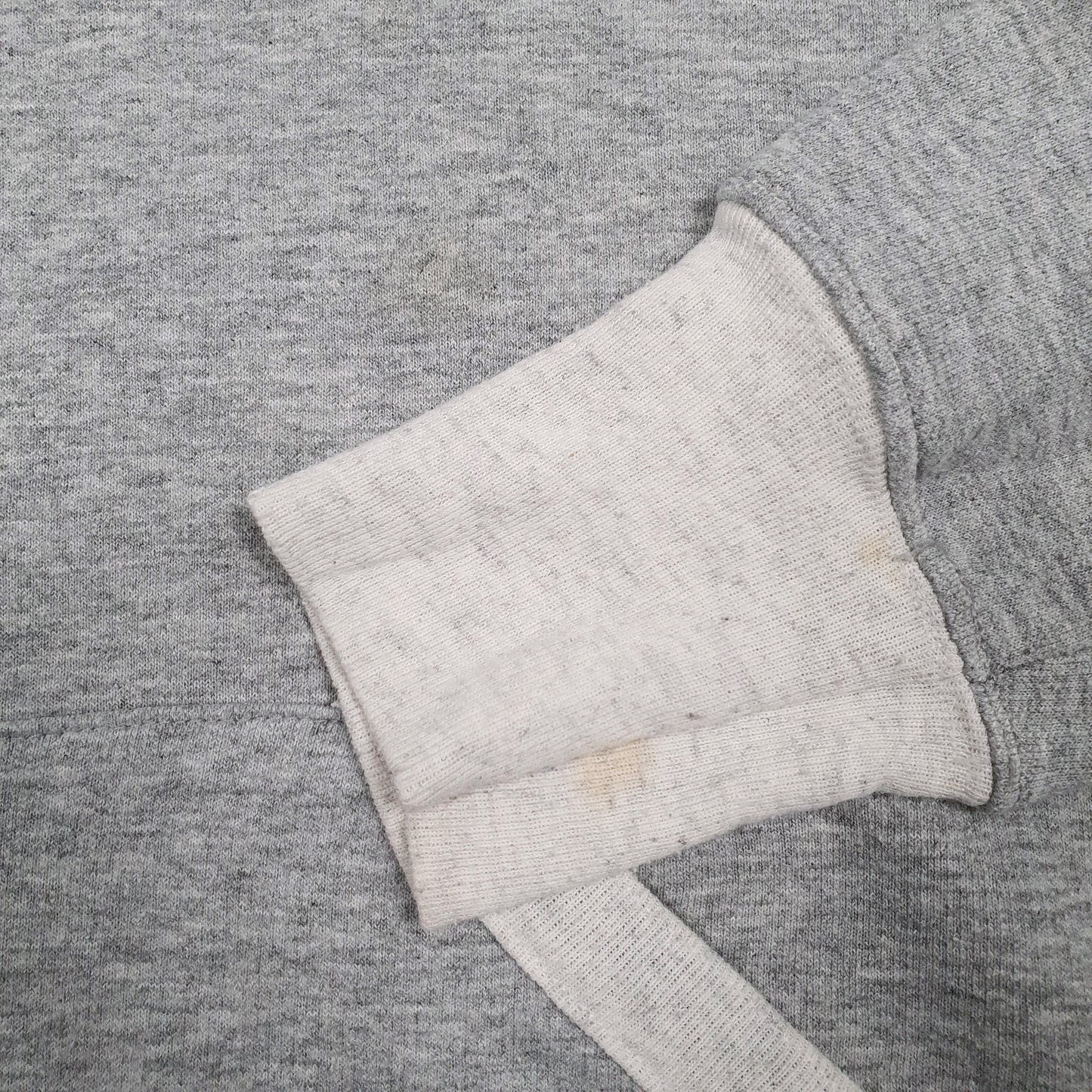 Mens Grey Champion Spellout Hoodie Jumper