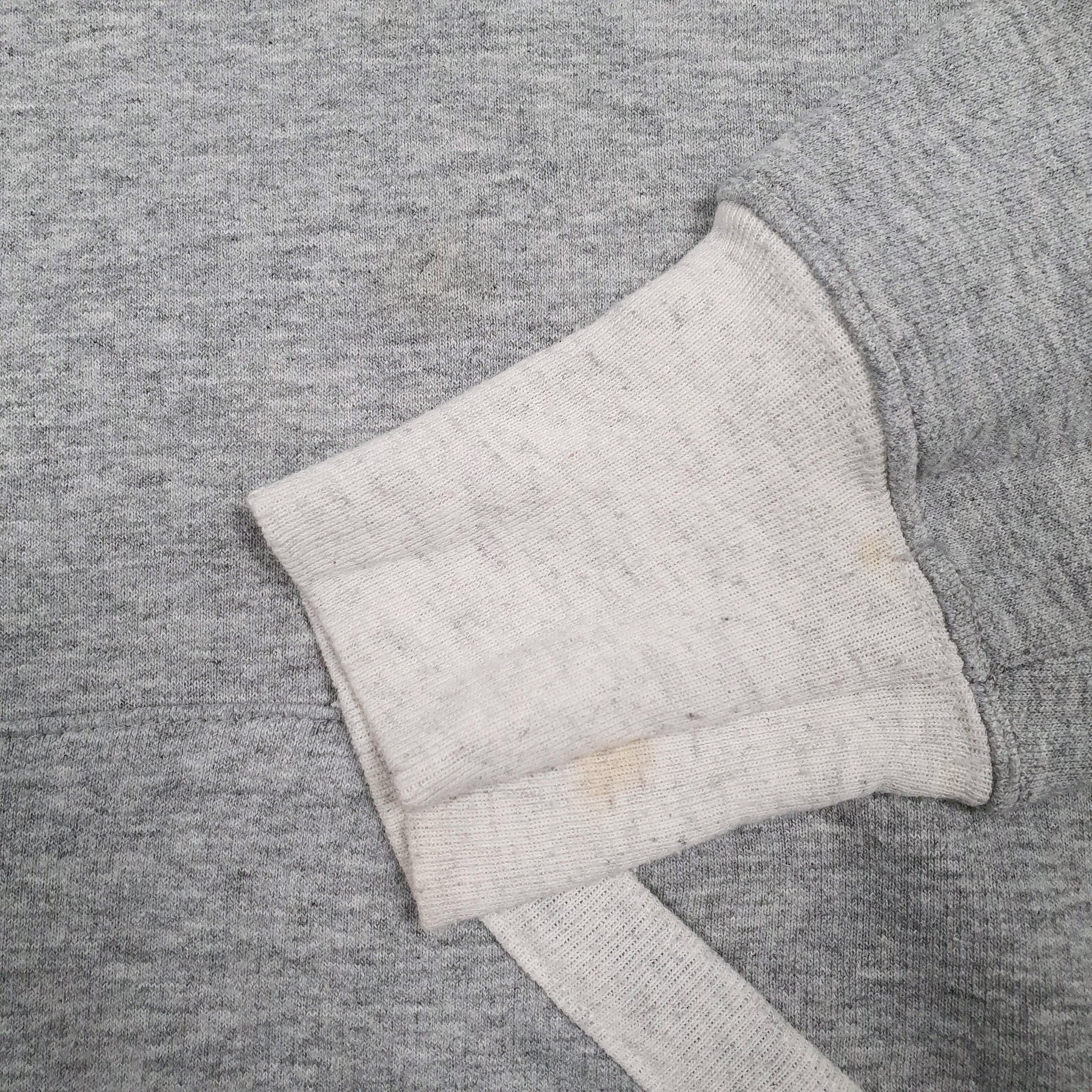 Mens Grey Champion Spellout Hoodie Jumper
