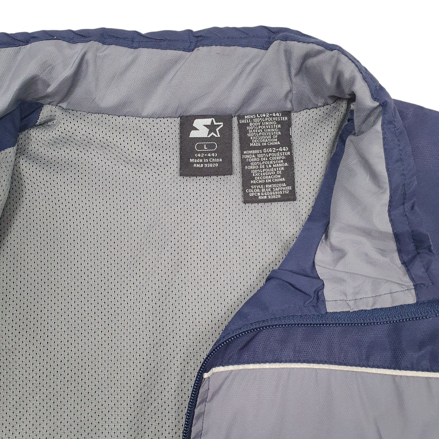 Mens Navy Starter   Coat