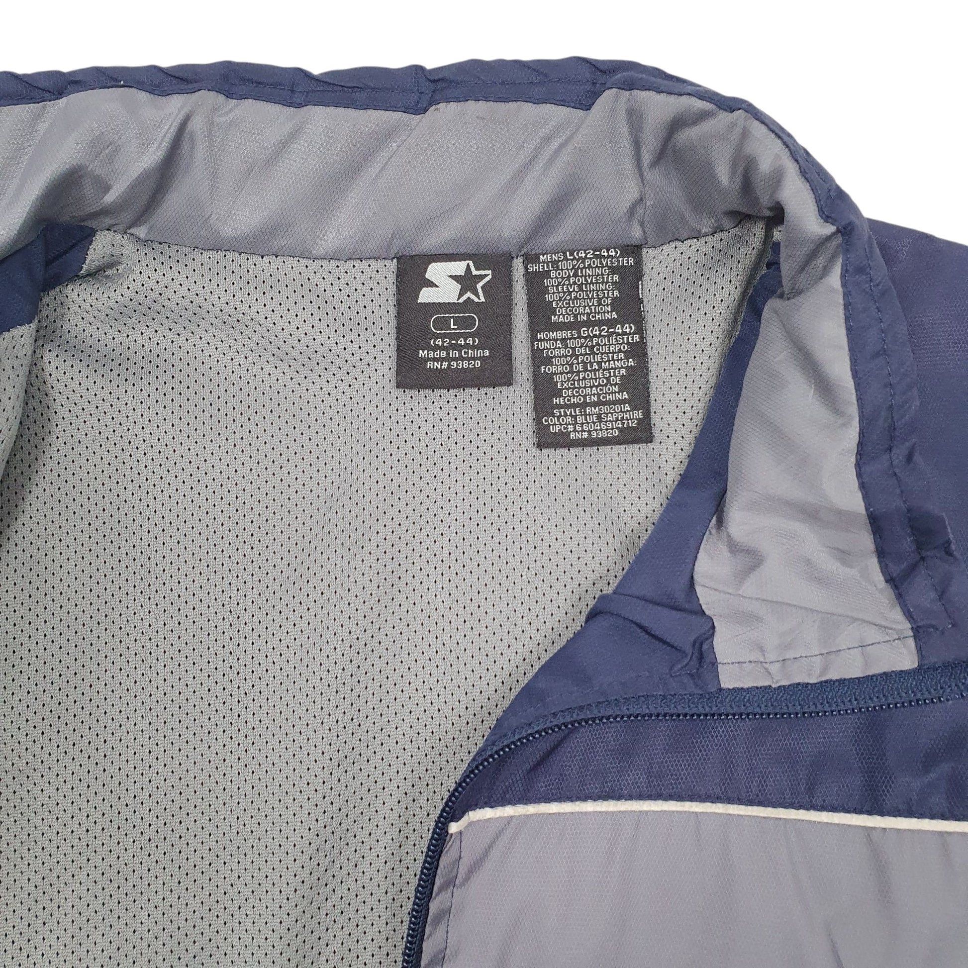 Mens Navy Starter   Coat