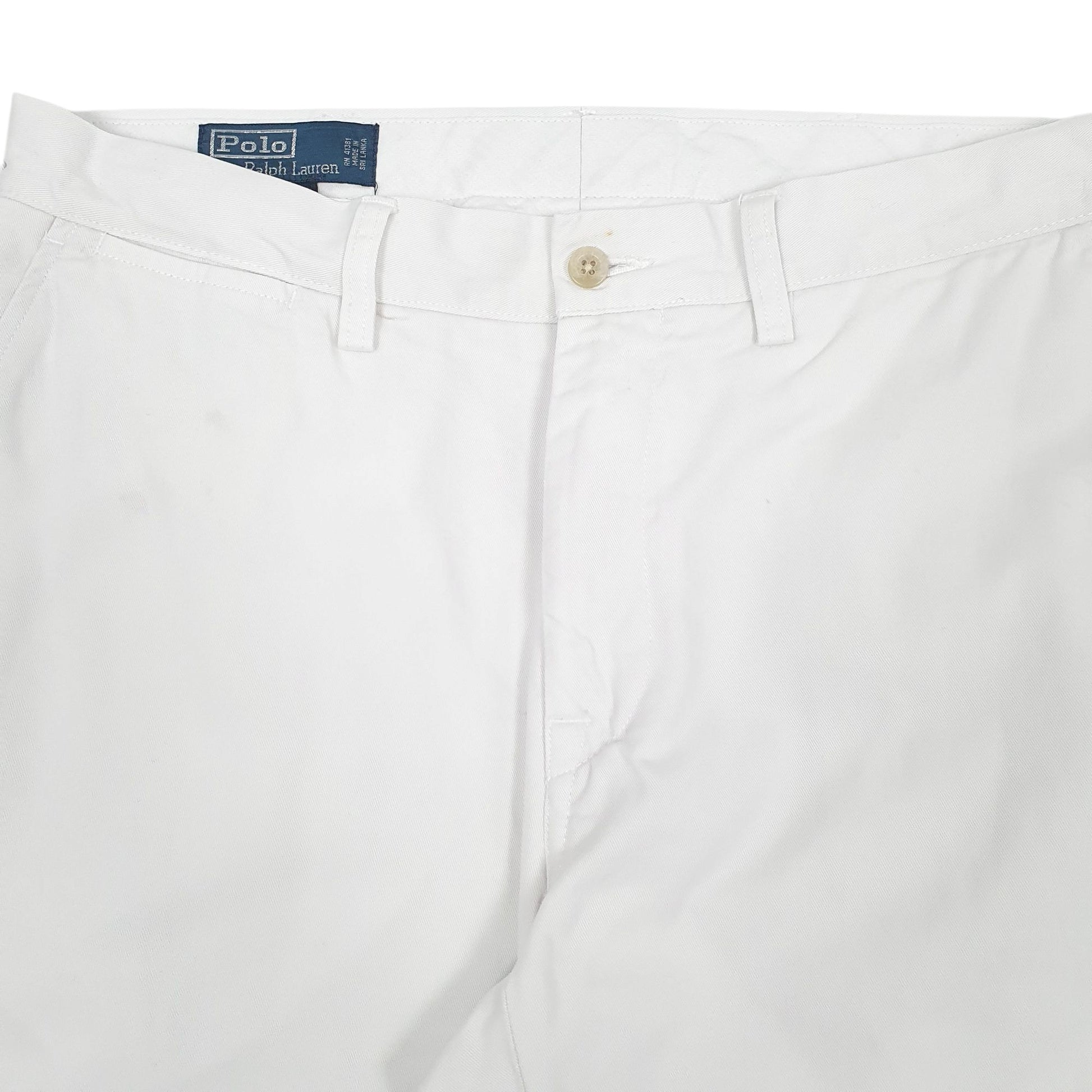 Mens White Polo Ralph Lauren Suffield Pant Vintage  Trousers