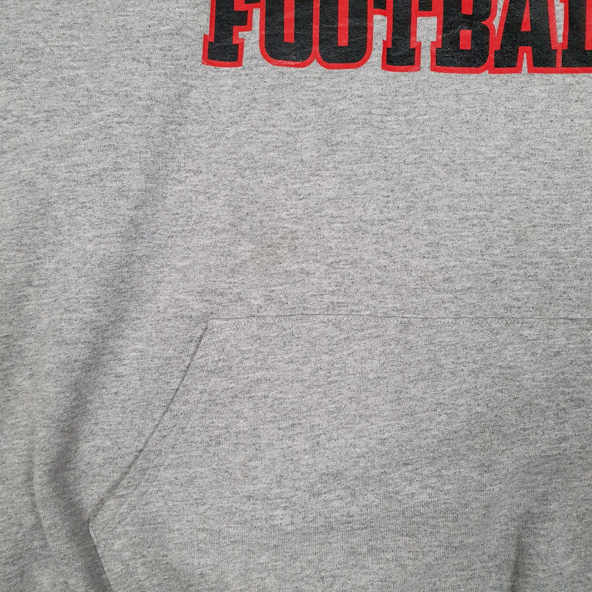 Mens Grey Champion Robbinsville Football Hoodie Jumper