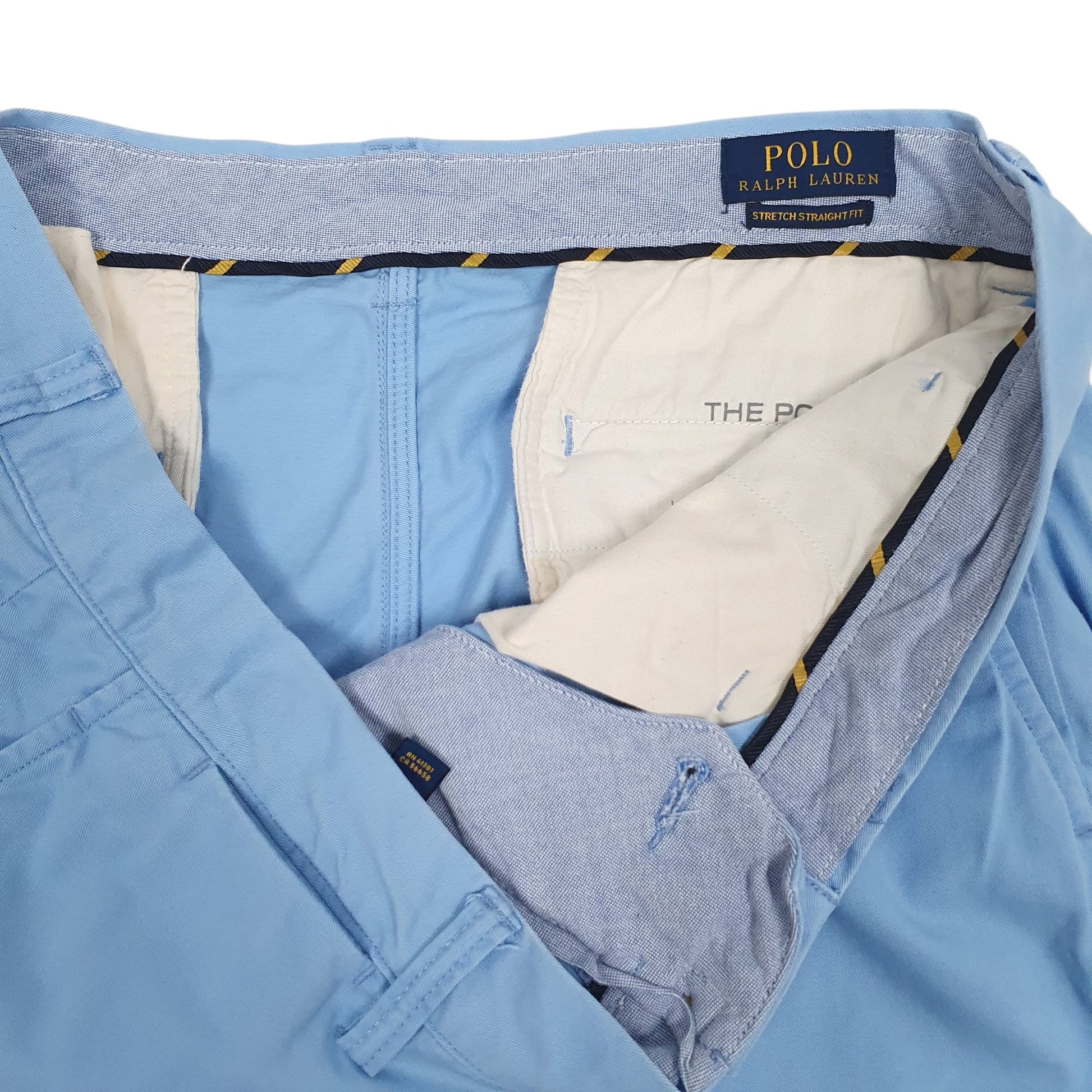 Mens Blue Polo Ralph Lauren Stretch Straight Fit  Trousers