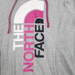 Womens Grey The North Face Spellout Hoodie Jumper