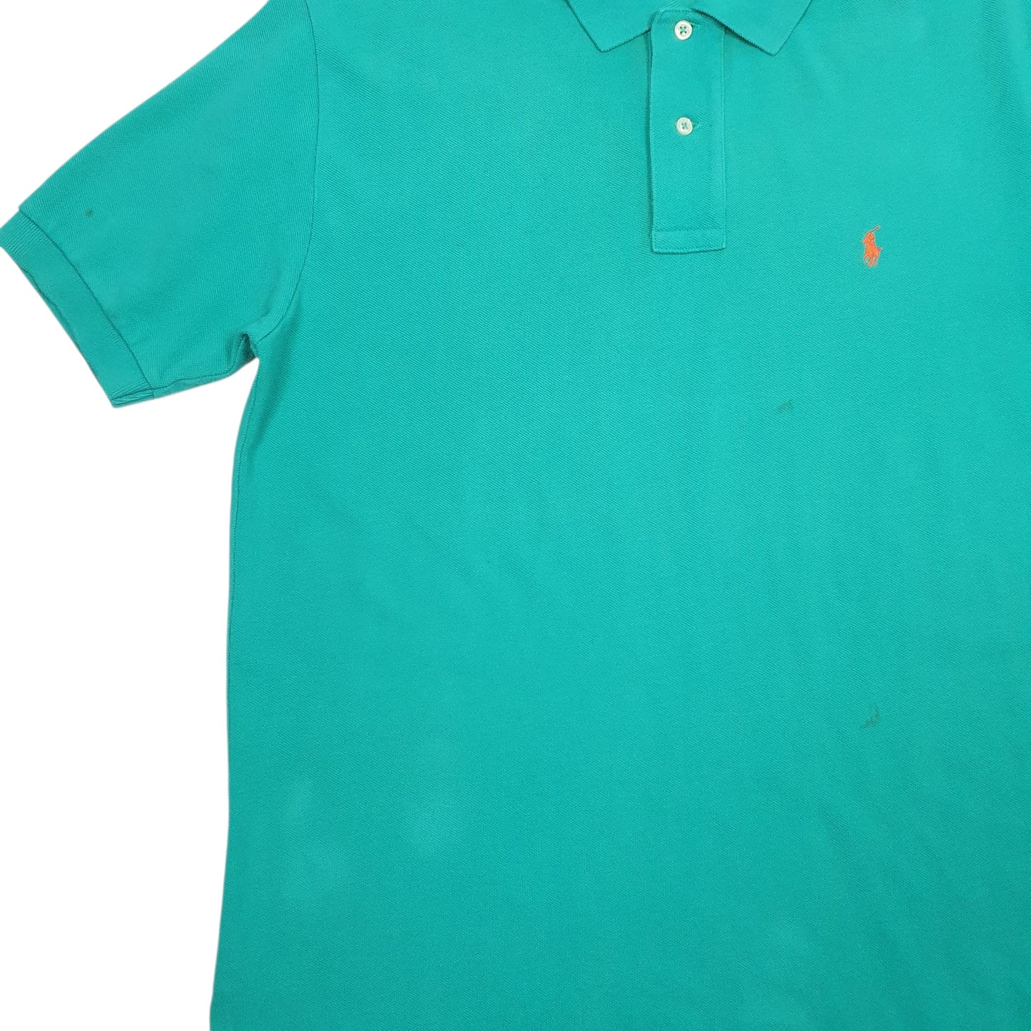 Mens Green Polo Ralph Lauren Vintage  Polo Shirt