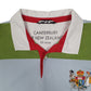 Mens Green Cantebury Rugby Lightweight Quarter Zip Polo Shirt
