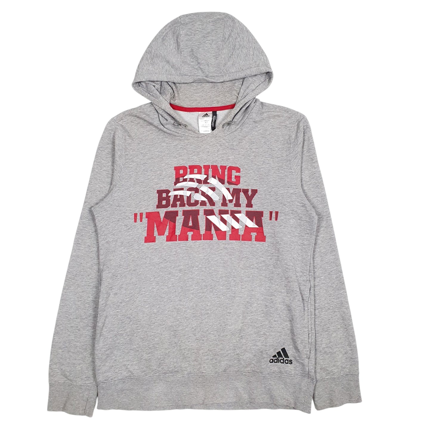 Mens Grey Adidas Climalite Hoodie Jumper